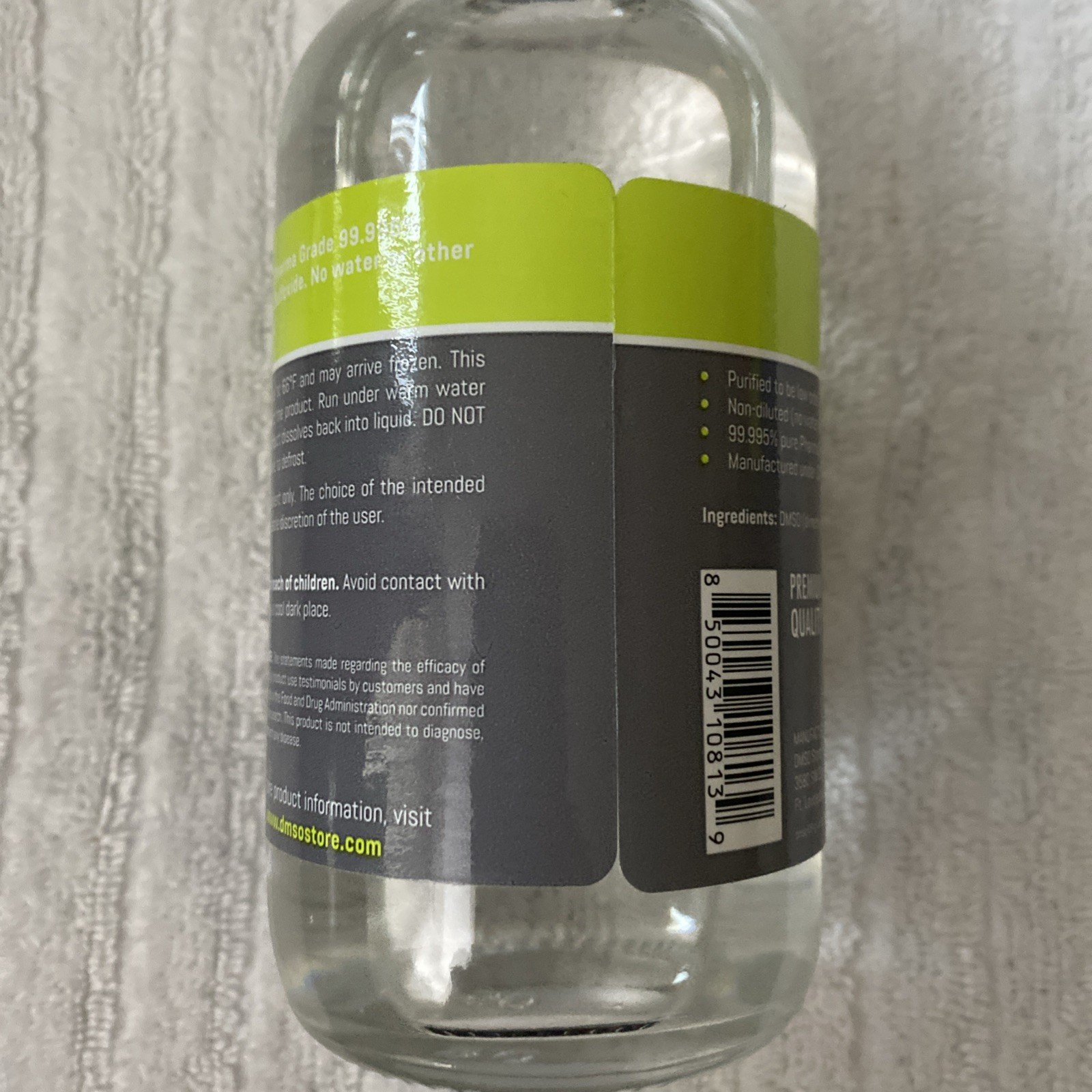 8 oz. Glass Bottle Non-diluted 99.995% Pure Low Odor Pharma Grade Liquid Dime…
