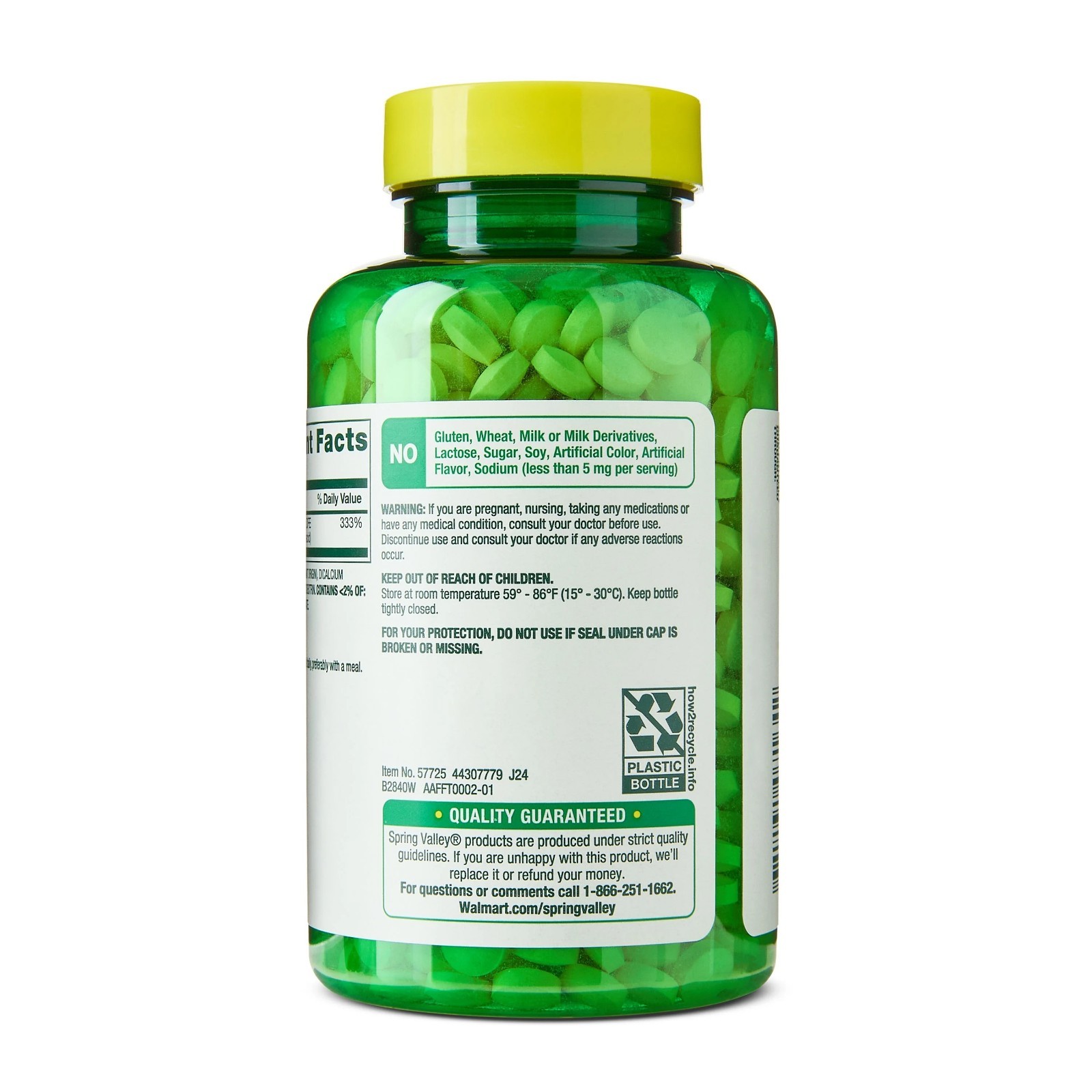 (2 pack) Spring Valley Folate Dietary Supplement Tablets for Women’s Health, 1,3