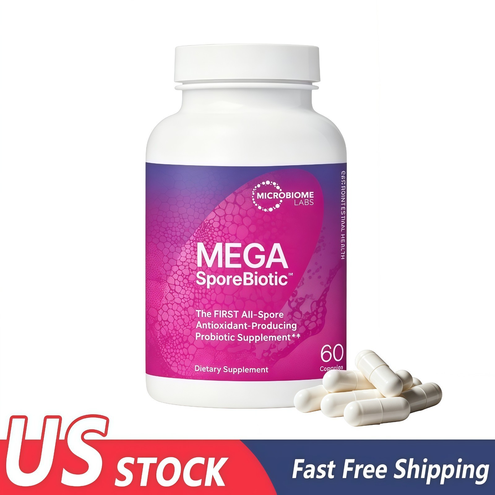 1-3PACK Microbiome Labs MegaSporeBiotic | Spore-Based Probiotic for Gut Health