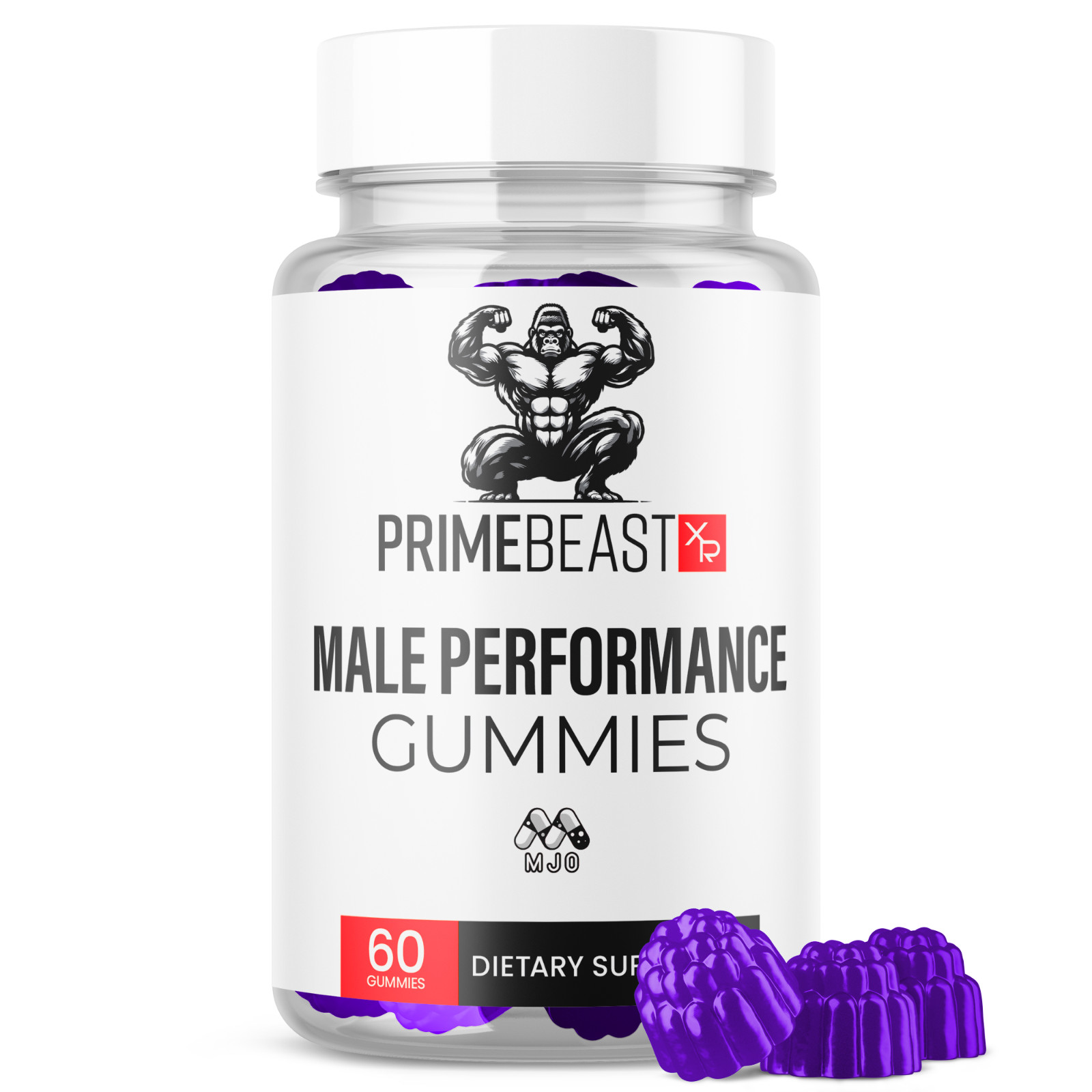 (1 Pack) Prime Beast XR Male Gummys Advanced PrimeBeastXR Formula 60 Gummies