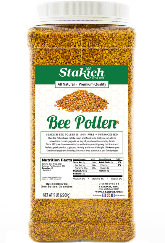 5 lb PURE BEE POLLEN GRANULES 100% Natural Gluten Free Fresh Best Raw SALE