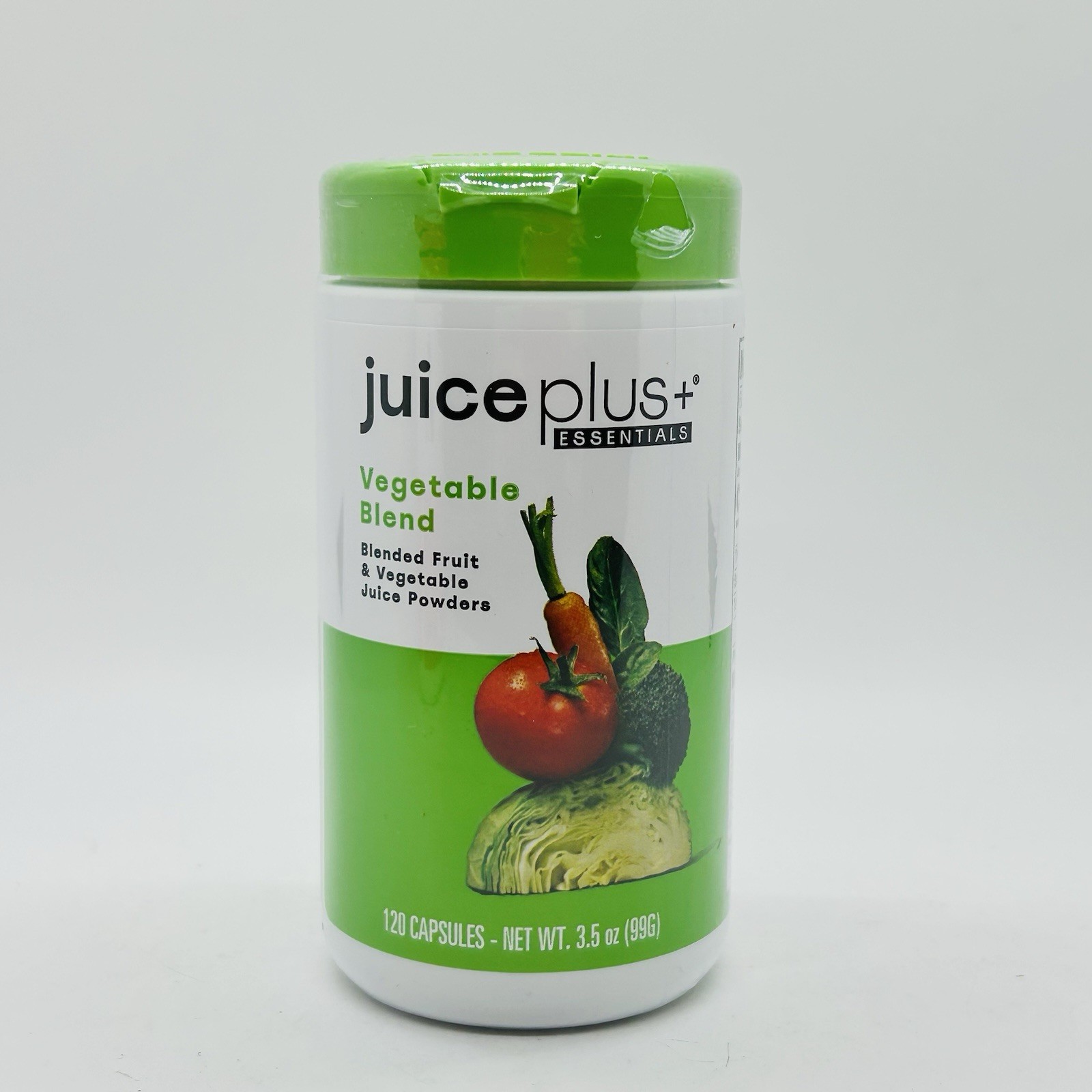Juice Plus + VEGEGATLE BLEND Blended Fruit & Veg Juice Powders 120 Caps 03/26