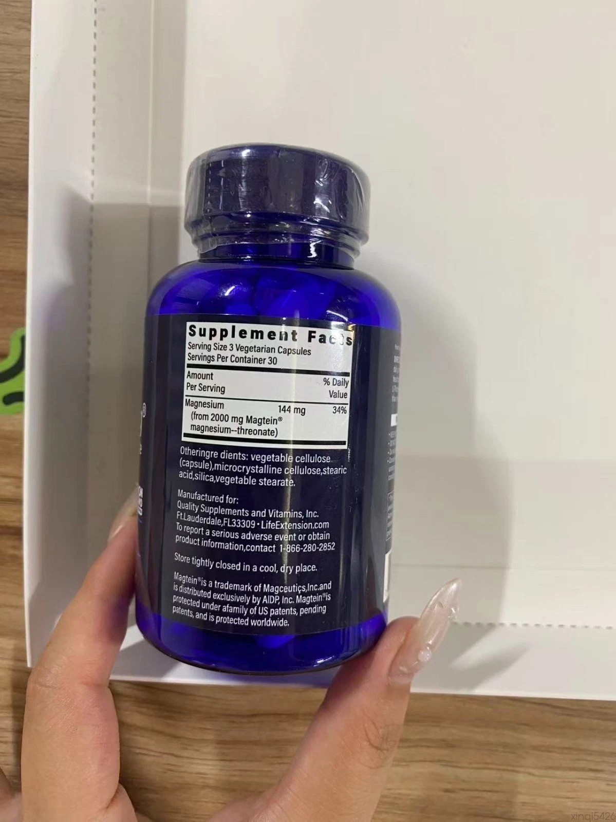 3 PACK Neuro-Mag Magnesium L-Threonate from 2000 mg Magtein Life Extension BEST