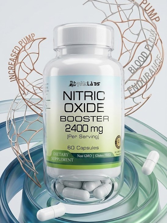Nitric Oxide Booster Capsules 2400mg Per Serving -=