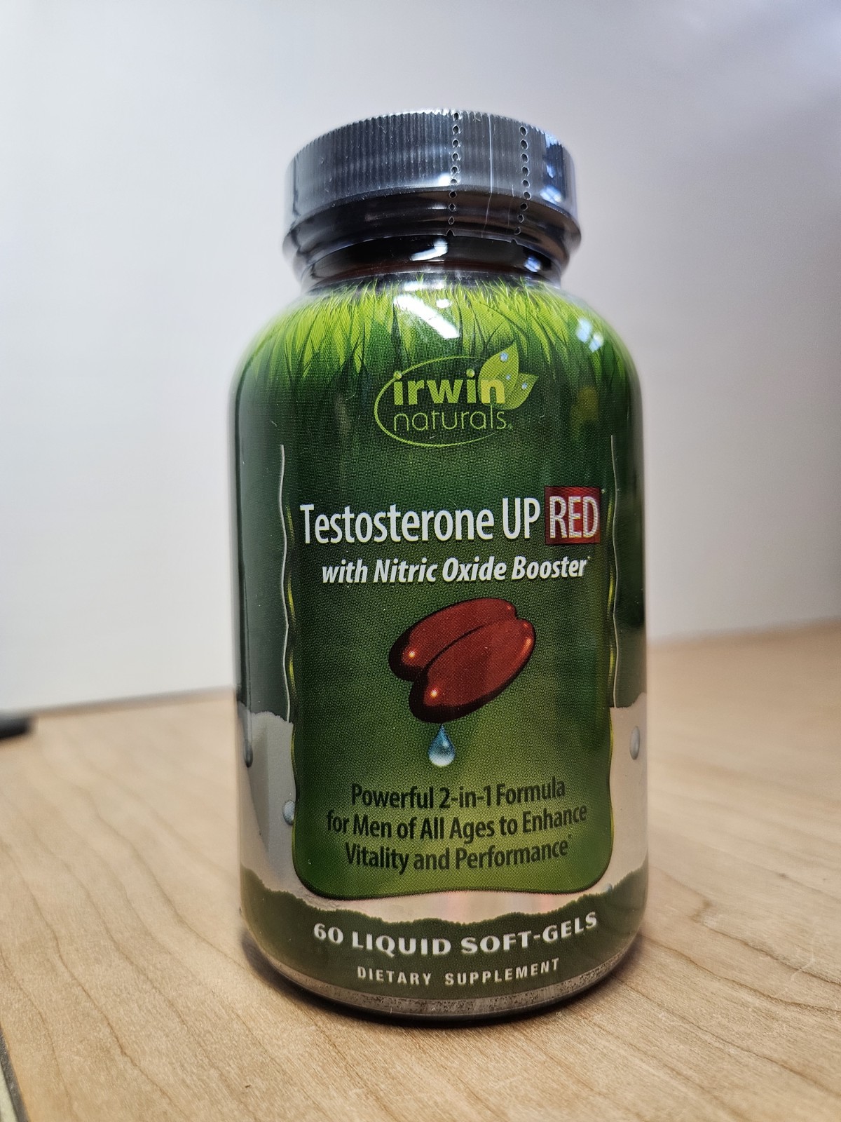 Irwin Naturals Testosteron UP RED with Nitirc Oxide Boosters 60 ct Exp 11/2027