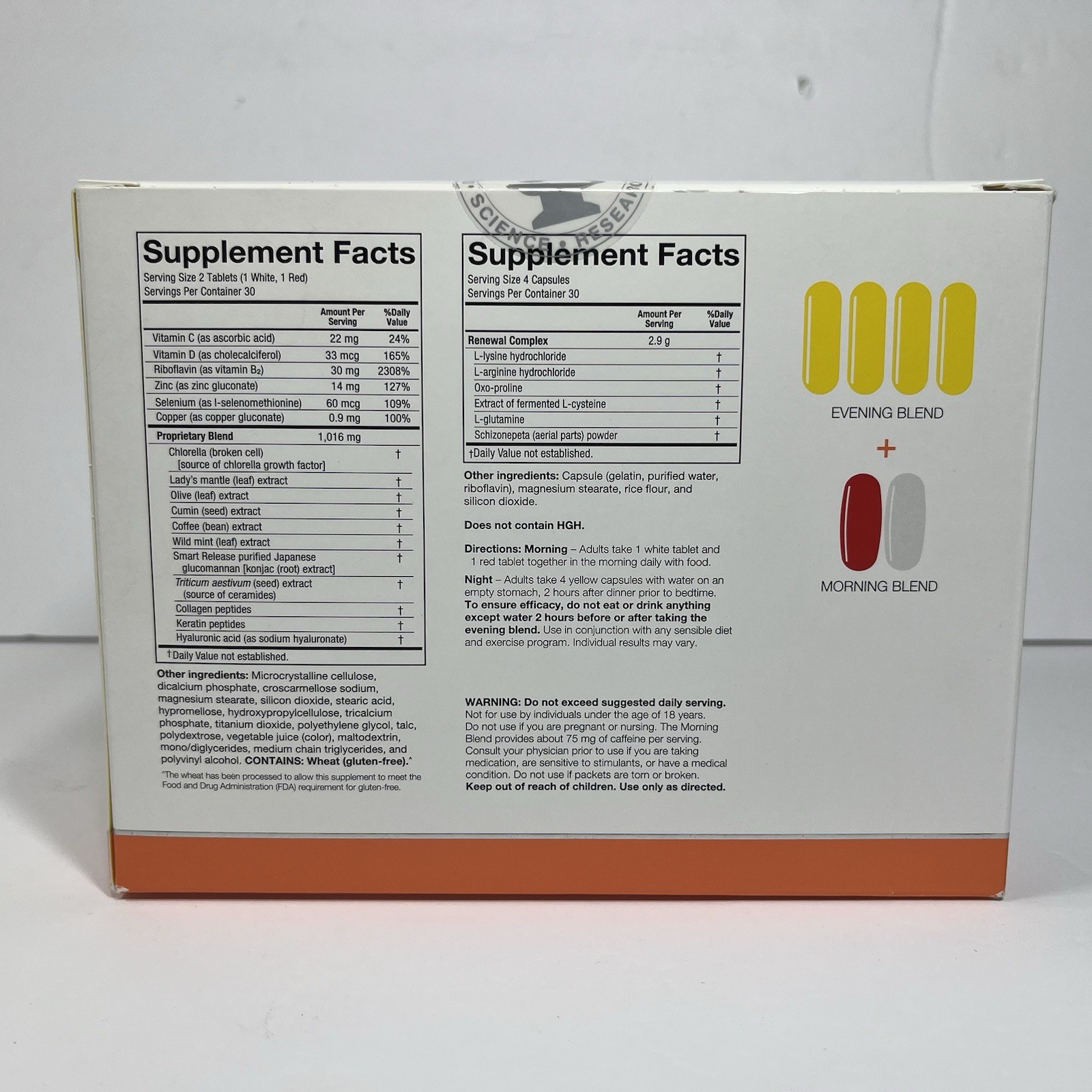 SeroVital Advanced Anti-Aging Dietary Supplement, 120 Capsules+60 Tablets 2/26