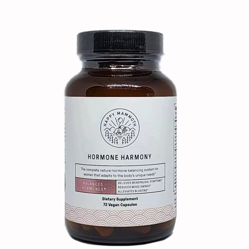 Natural HormonalHarmony Happy Mammoth Hormone Support For Women 72 Capsules