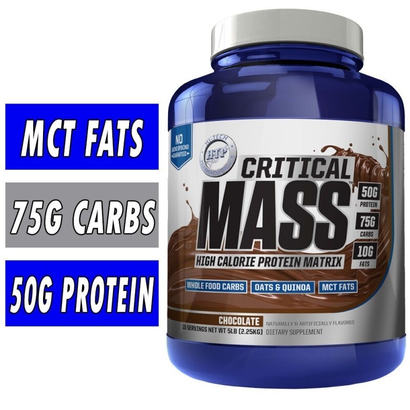 Hi Tech Pharmaceuticals Critical Mass Weight Gainer Chocolate 5 ibs