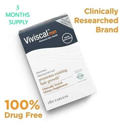 Viviscal Men’s Hair Growth Supplements 180 Tablets – 3 Month Supply