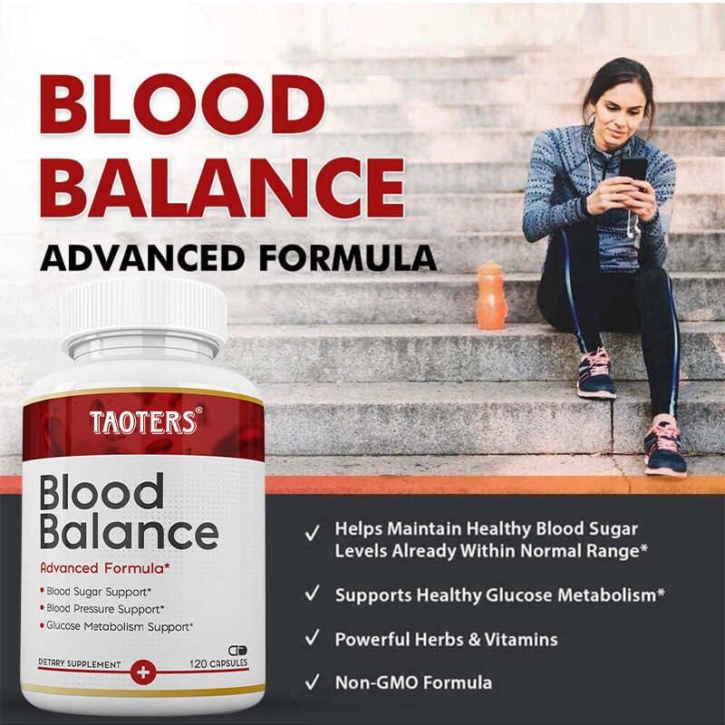 Blood Balance Advanced Formula Cholesterol Blood Sugar Lower Support Supplement