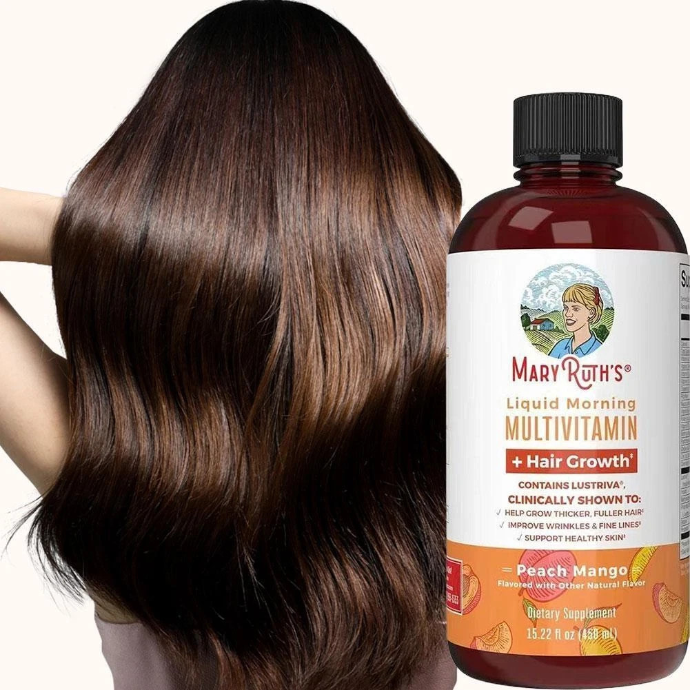 MaryRuth’s Liquid Multivitamin + Hair Growth-Clinically Tested for Thicker Hair