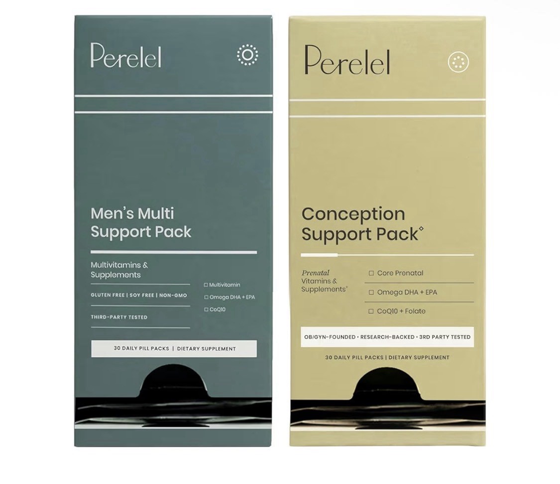 Perelel Conception Support & Men’s Multi Support Bundle, Prenatal Multivitamin