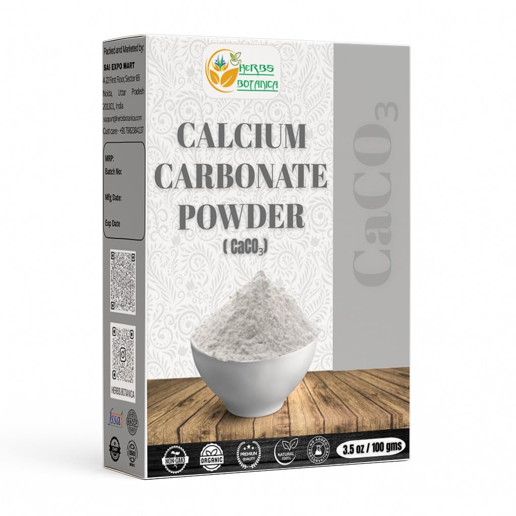 Calcium Carbonate Powder Food Grade Calcium Supplement for Cooking and Baking, A
