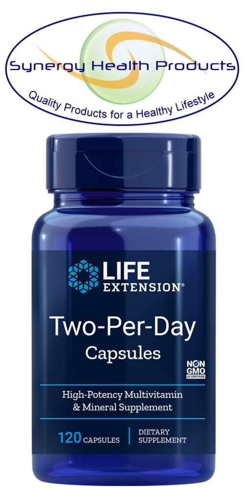 Life Extension Two-Per-Day Capsules – 120 – High Potency Multivitamin & Minerals