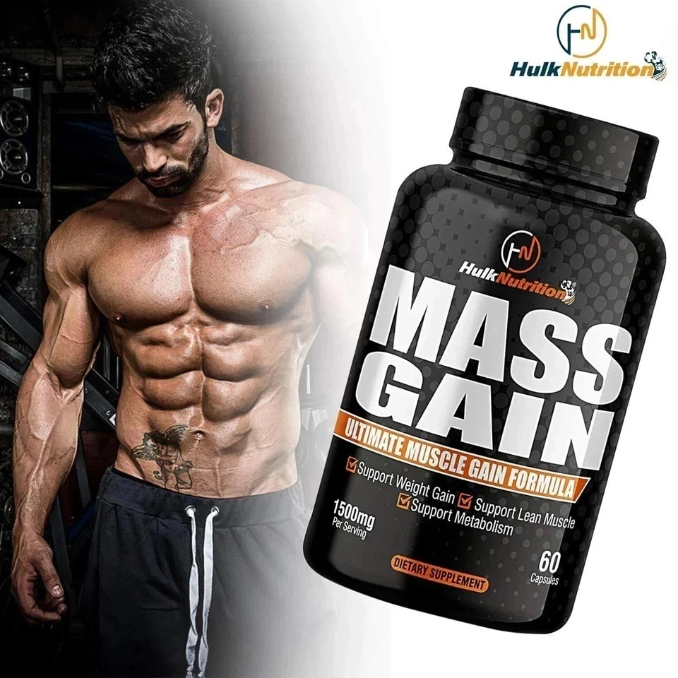 Bulk Mass & Weight Gainer Capsule for Fast Weight & Lean Muscle Gain – Pack of 1