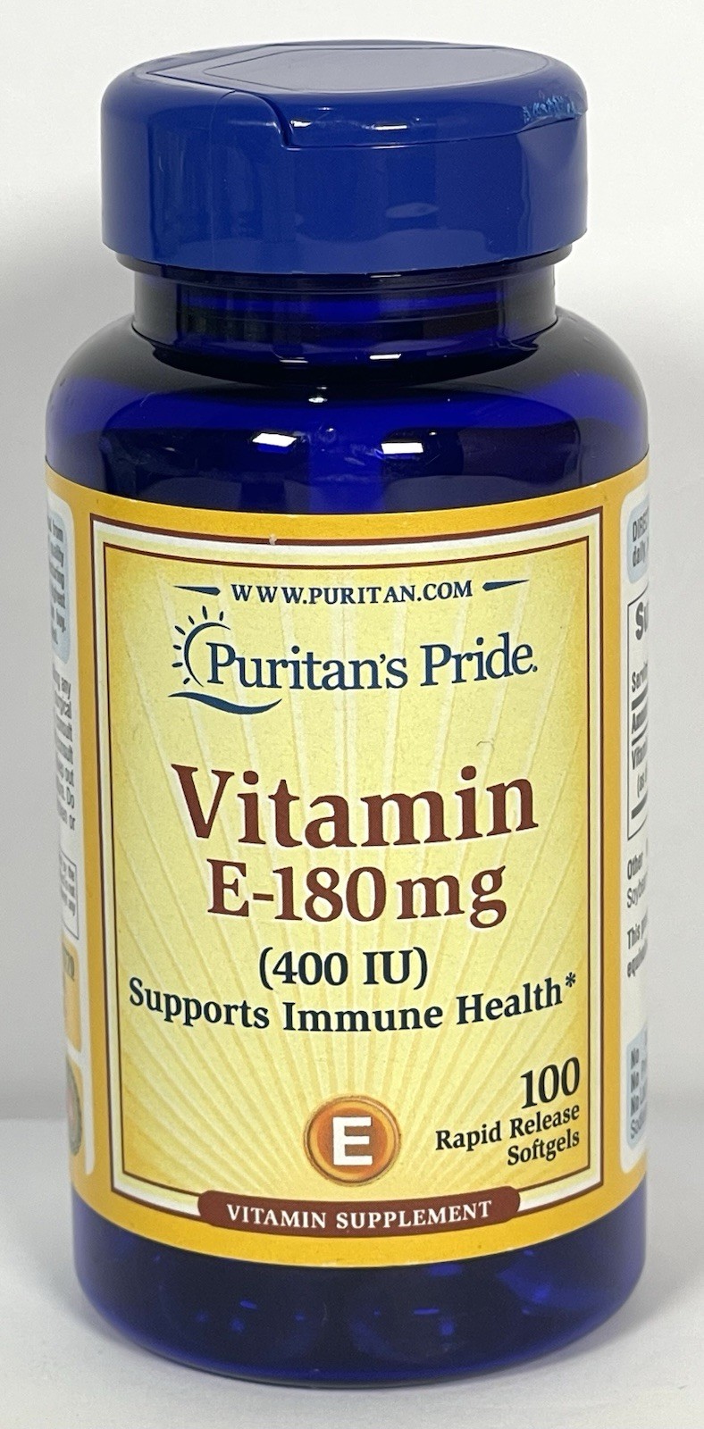 9 Pk Puritan’s Pride Vitamin E 180 mg (400 IU) dl_Alpha Tocopheryl Acetate 11/27