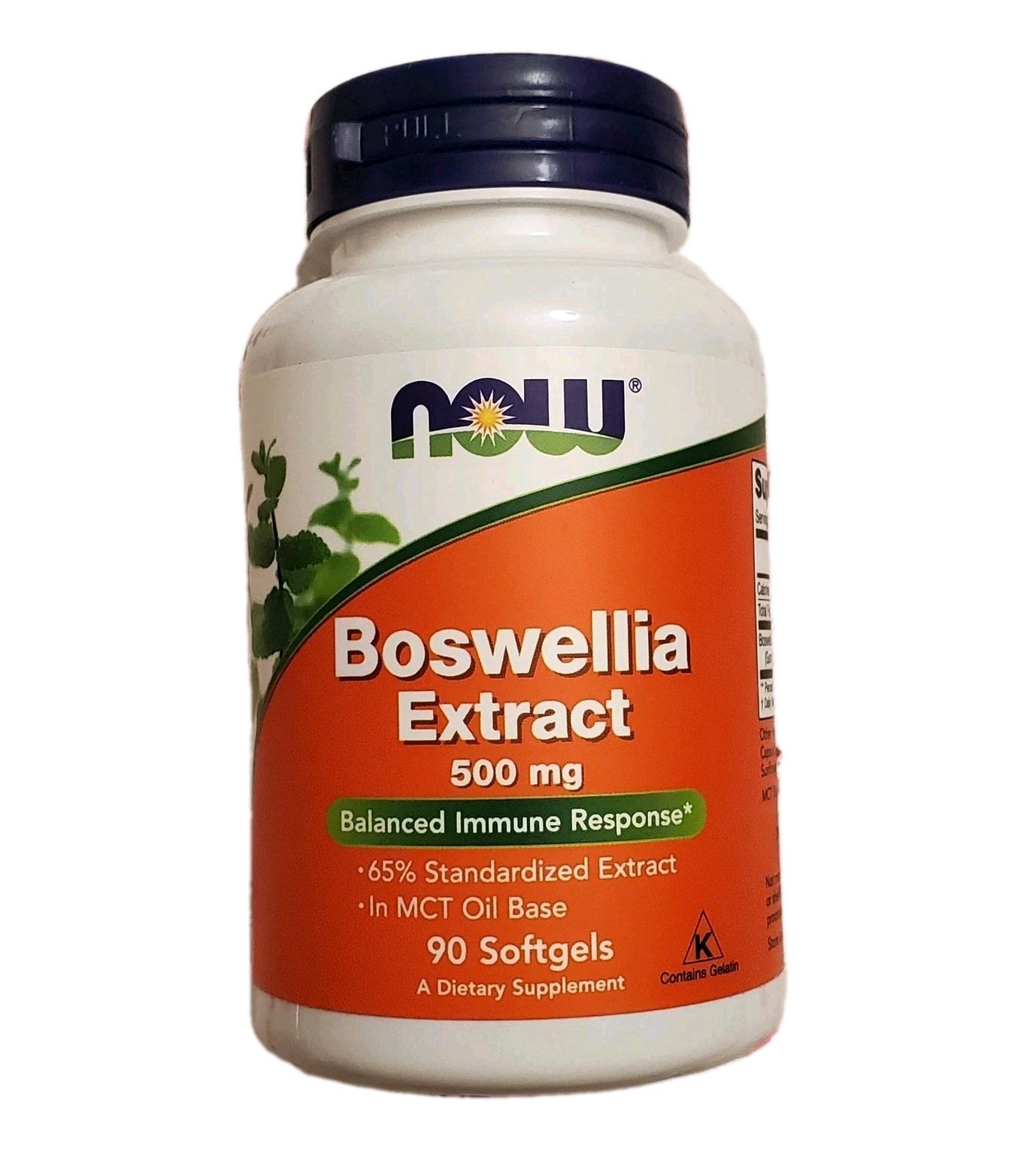 NOW FOODS Boswellia Extract 500 mg 90 Softgels Balanced Immune Response 3/2027