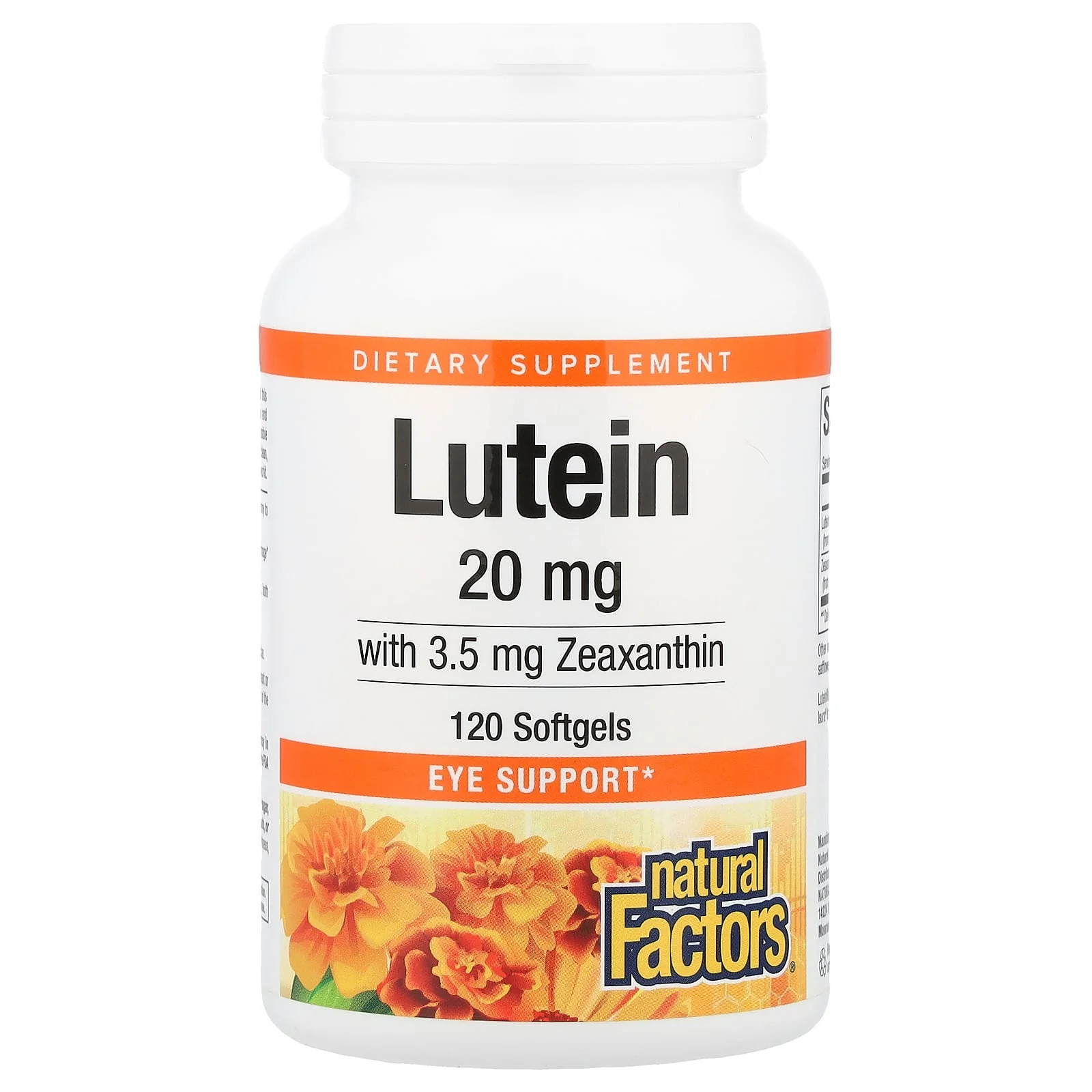 2 X Natural Factors, Lutein With Zeaxanthin, 120 Softgels
