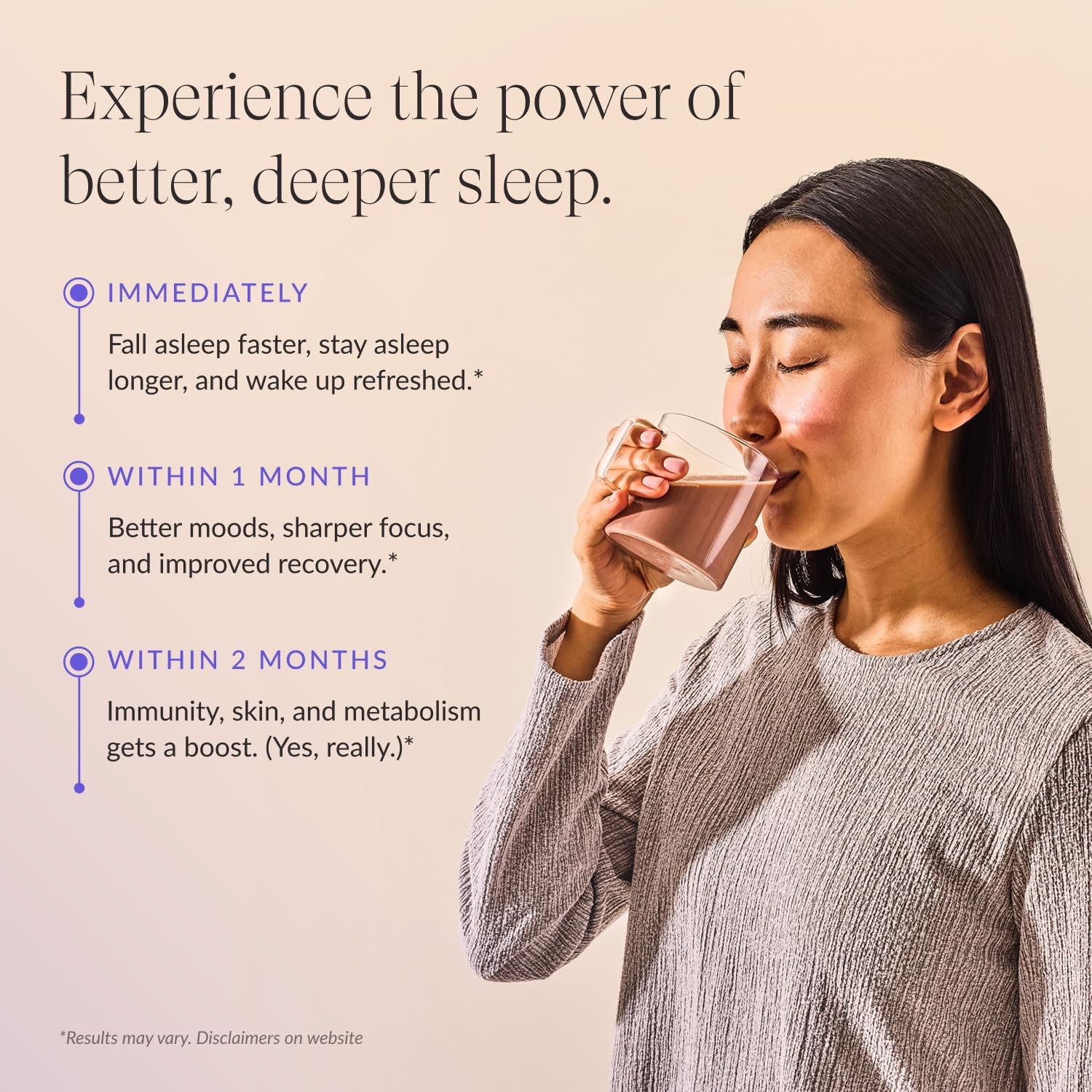 Beam Dream Sleep Powder Brownie Batter, L-Theanine, Apigenin, 30 Servings
