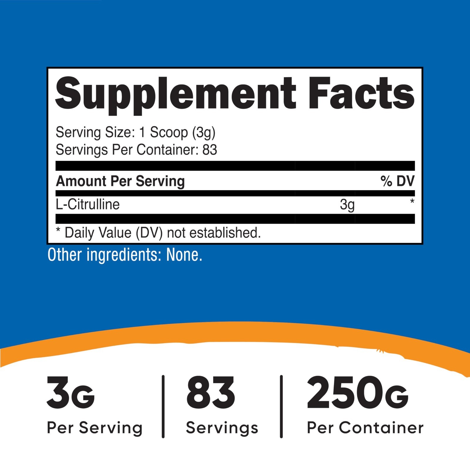 Pure L-Citrulline Powder 250g – Boost Energy, Enhance Performance, Muscle Suppor