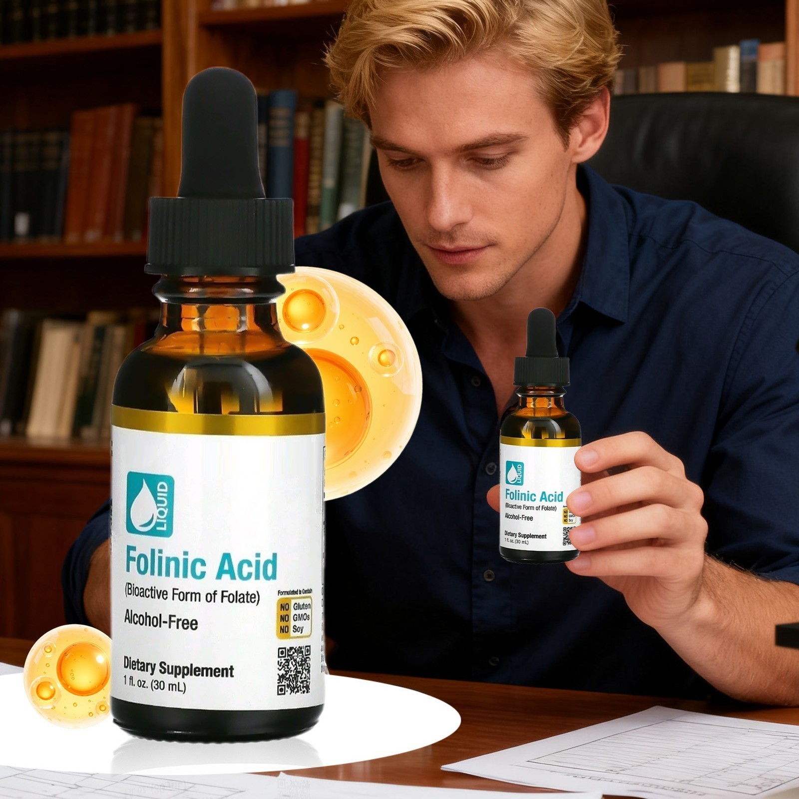 “Advanced Folinic Acid Alcohol Free Delay California Gold Nutrition Speech 30ml”