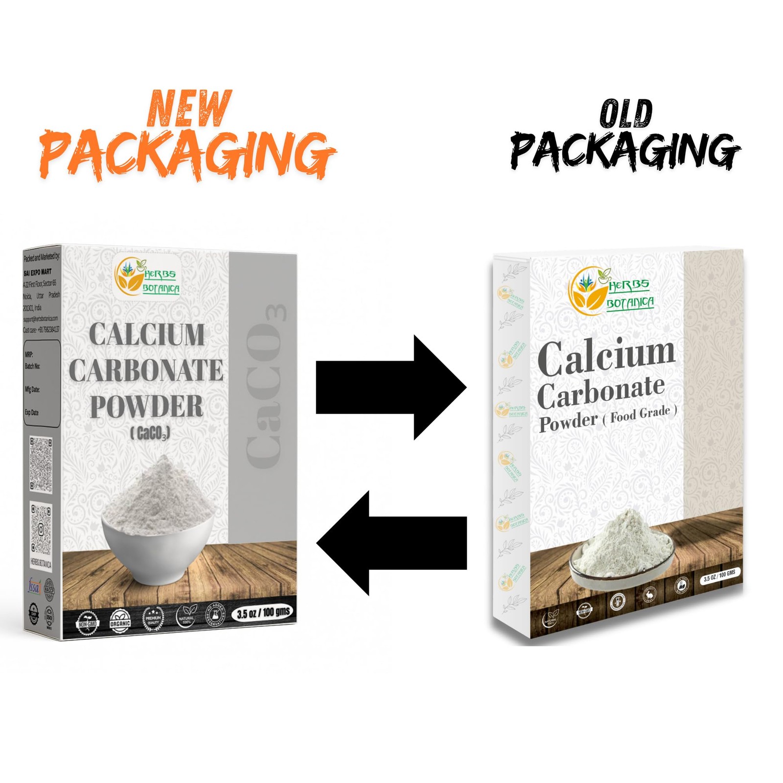 Calcium Carbonate Powder Food Grade Calcium Supplement for Cooking and Baking, A