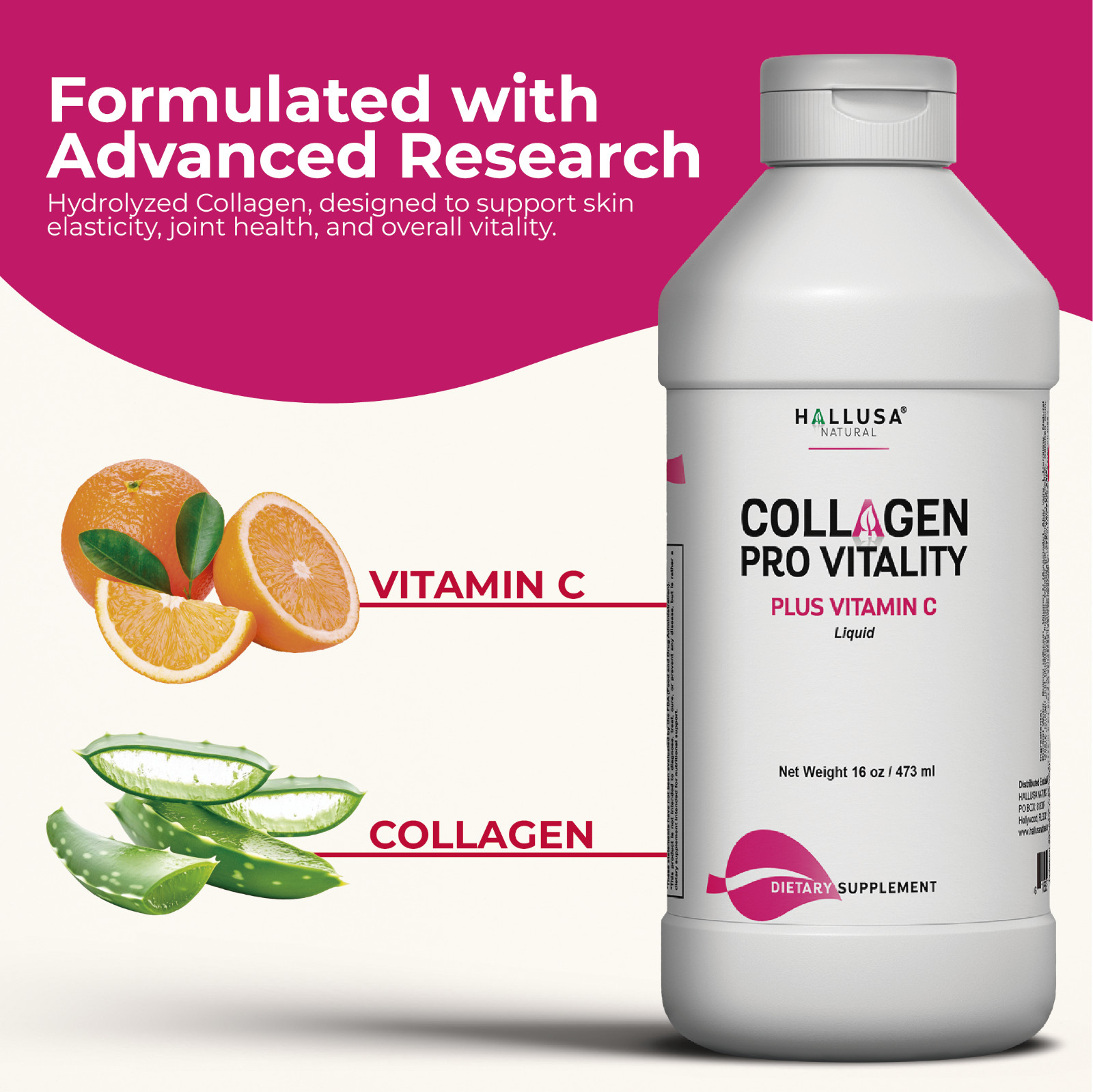 COLLAGEN LIQUID & BIOTIN Perfect formula for skin care and beauty 48 OZ +60 Cap