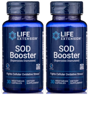 Life Extension SOD (Superoxide Dismutase) Booster, 30 caps 2XSOD 140IU