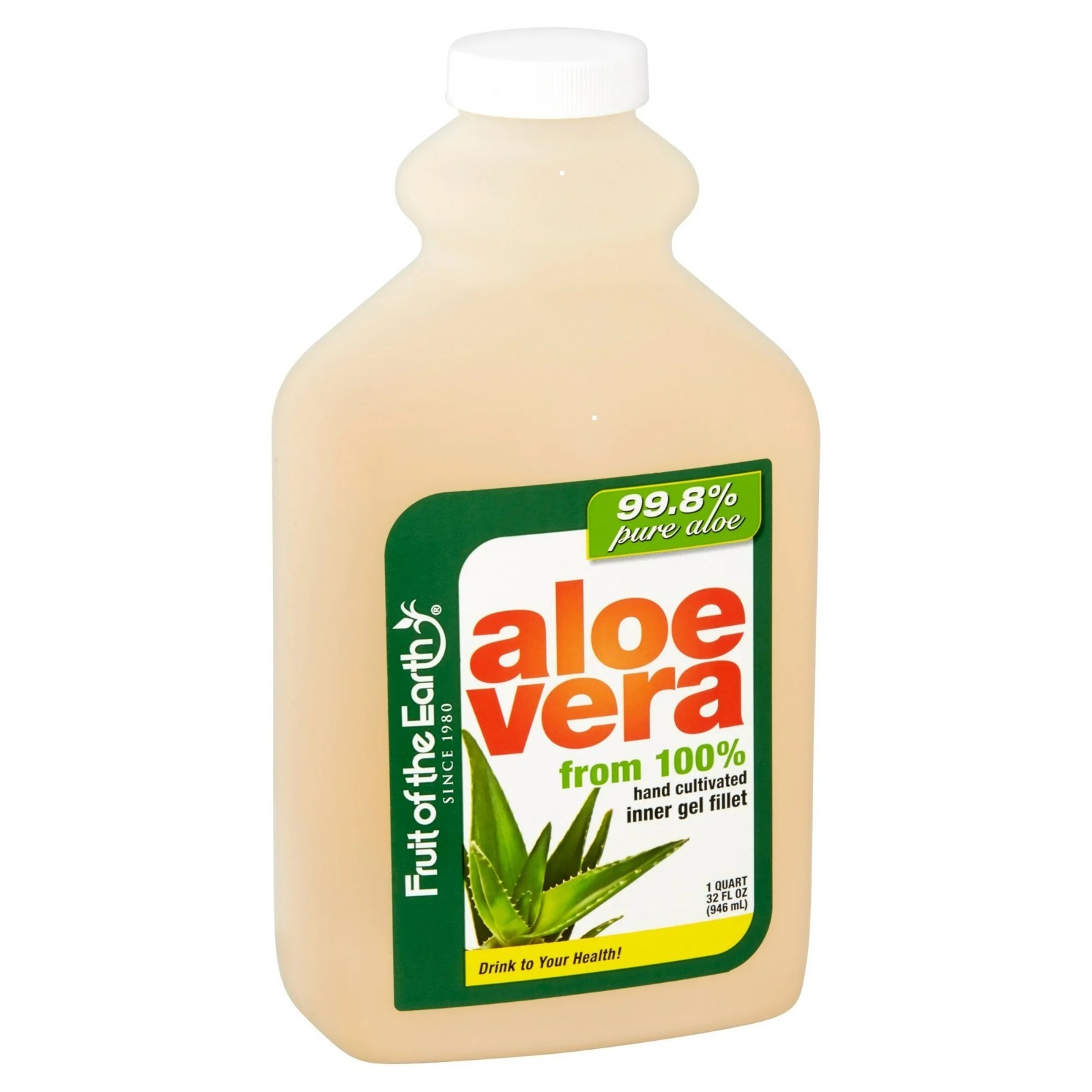 Fruit of the Earth Aloe Vera Juice, 32 fl oz – Single Bottle