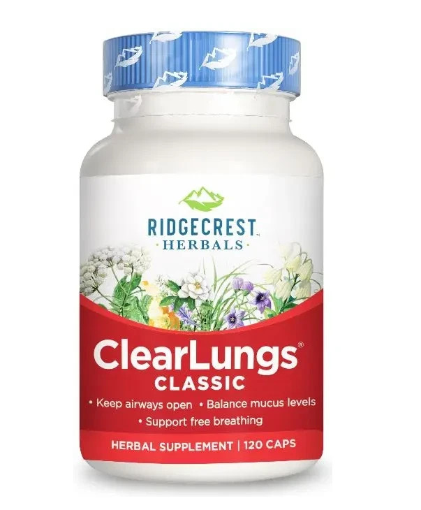 Ridgecrest ClearLungs Classic 120 caps Exp. 6/2029