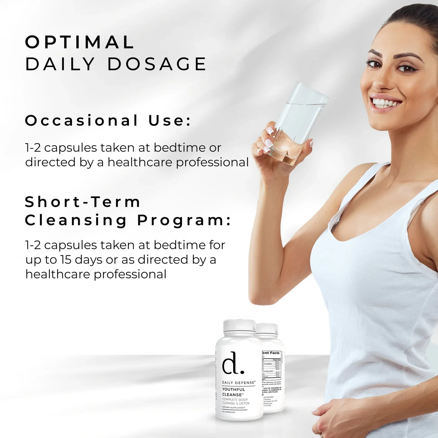 Daily Defense Youthful Cleanse Colon Cleanser & Detox for Optimal Gut Health