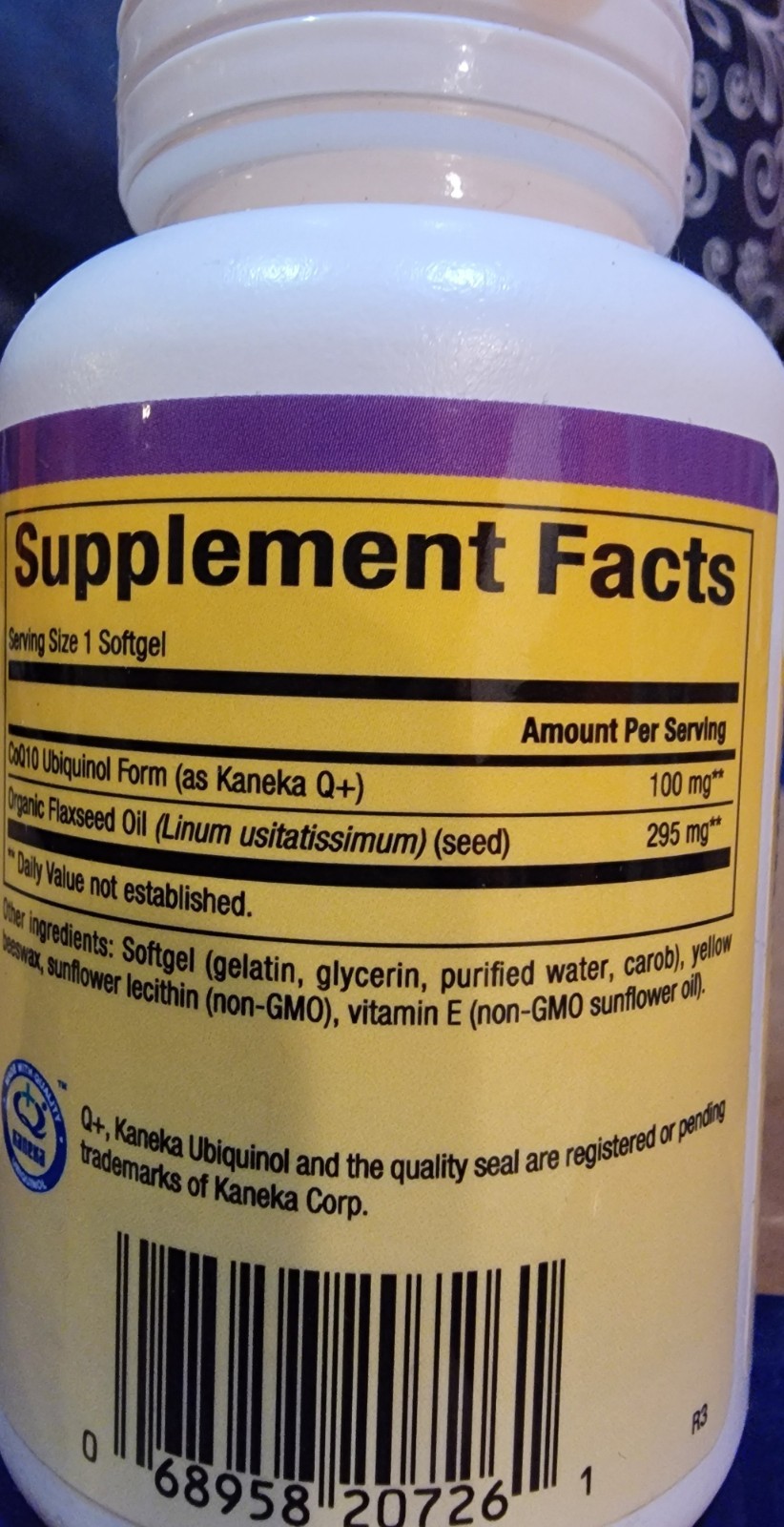 Natural Factors Ubiquinol Active CoQ10 100 mg 60 ct