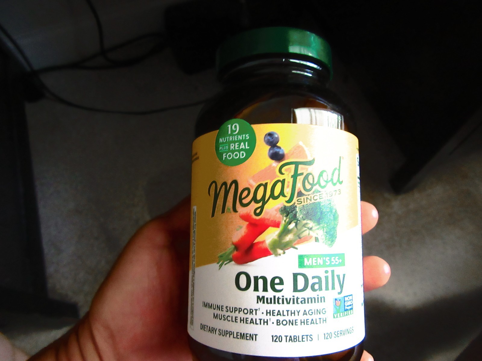 NEW MegaFood Men 55+ One Daily 120 Tabs- Immune, Muscle, Bone Support, Healthy