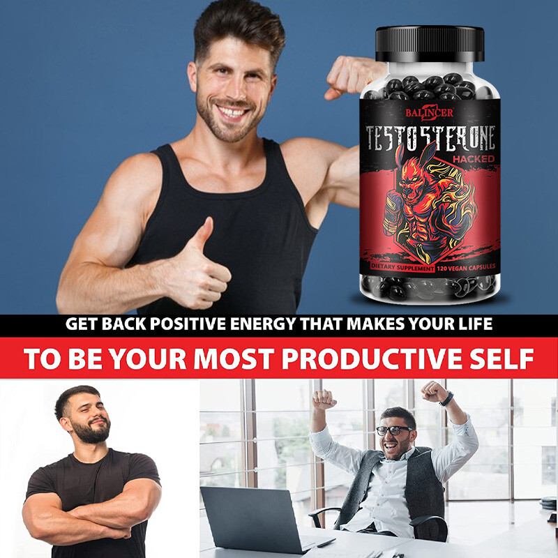 Natural Testosterone Booster – Increase Energy, Improve Muscle Growth 120Capsule