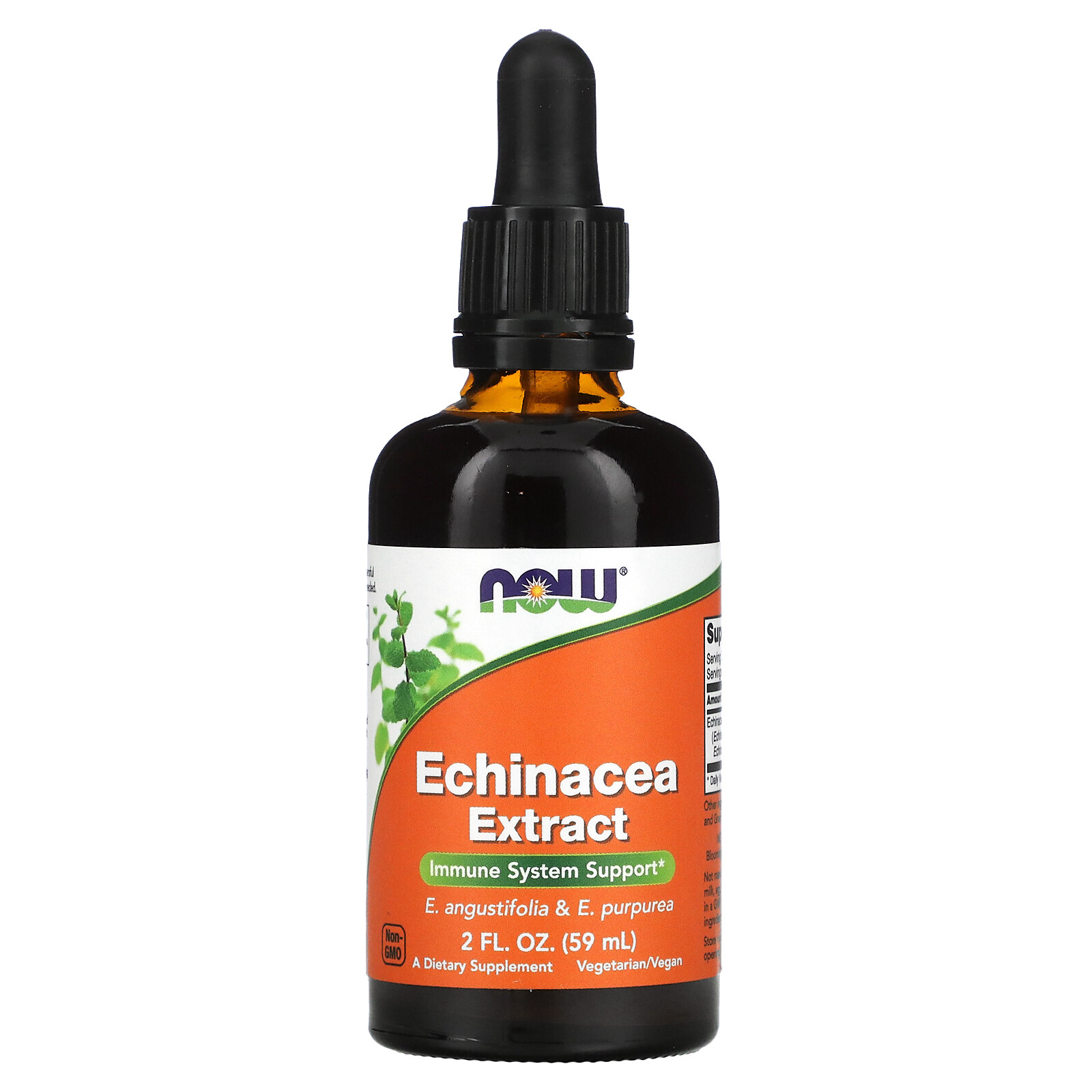Now Foods Echinacea Extract 2 fl oz 60 ml GMP Quality Assured, Vegan, Vegetarian