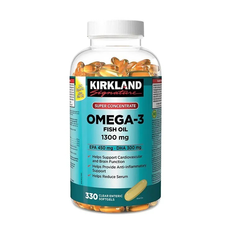 Kirkland 330 DHA Omega-3 Oil Fish Softgels | Super Concentrate EPA Supplement