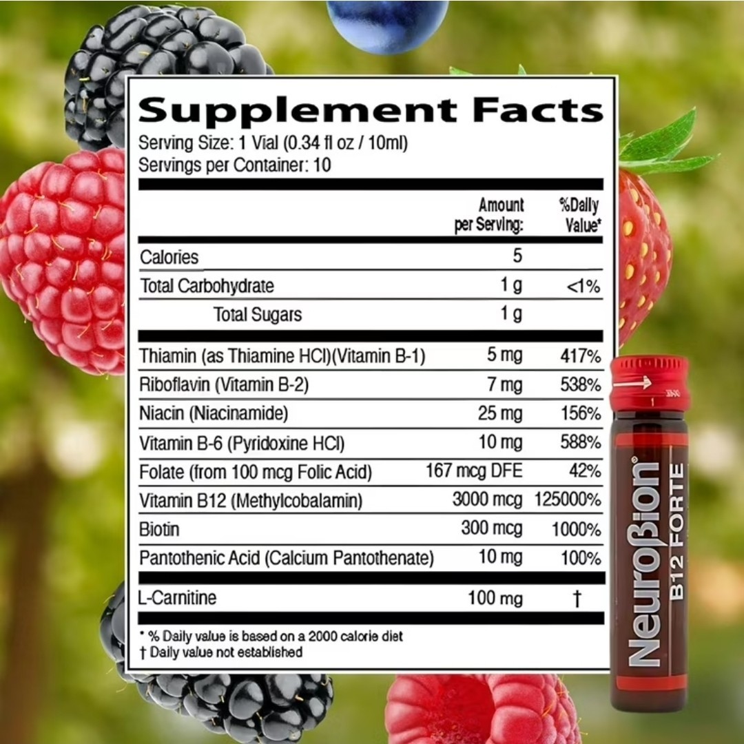 Neurobion NEF1 B12 Extra Forte Vitamin B12 10 000 Mcg – Pack of 10