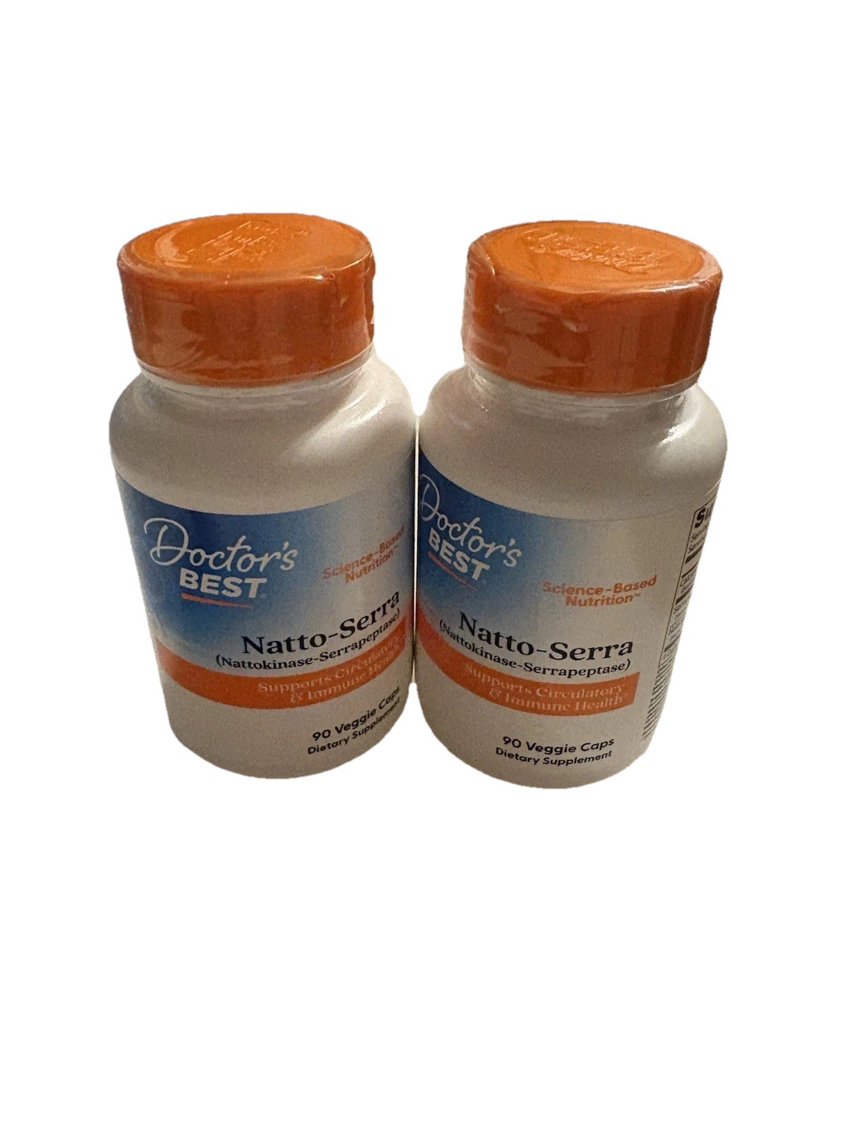2 X Doctor’s Best, Natto-Serra, 90 Veggie Caps (180 Total) Free Ship Eco 07/27