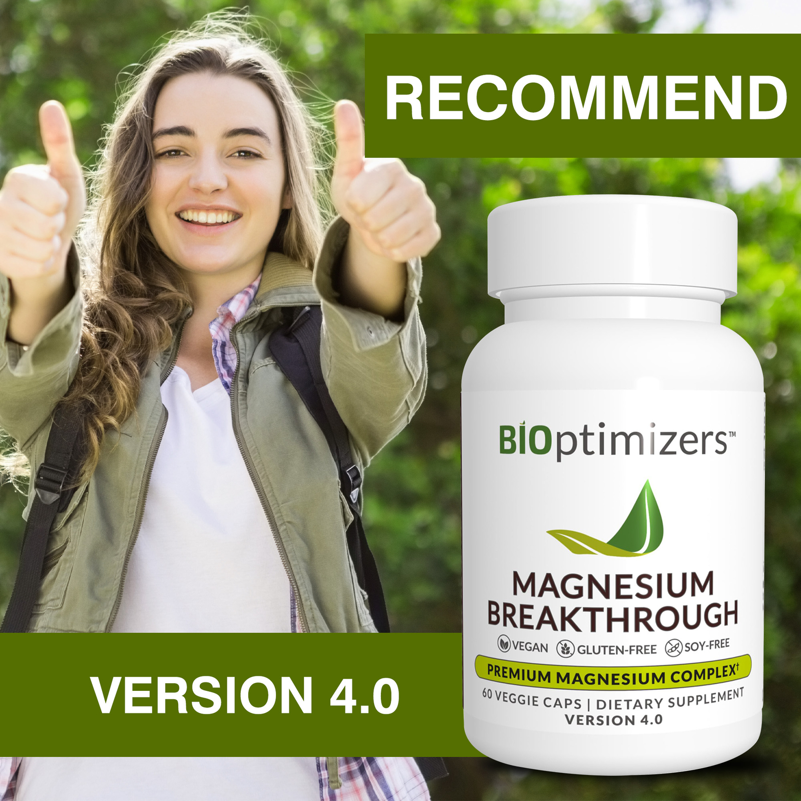 BiOptimizers Magnesium Breakthrough All 7 Essential Forms,for Health Sleep,Brain