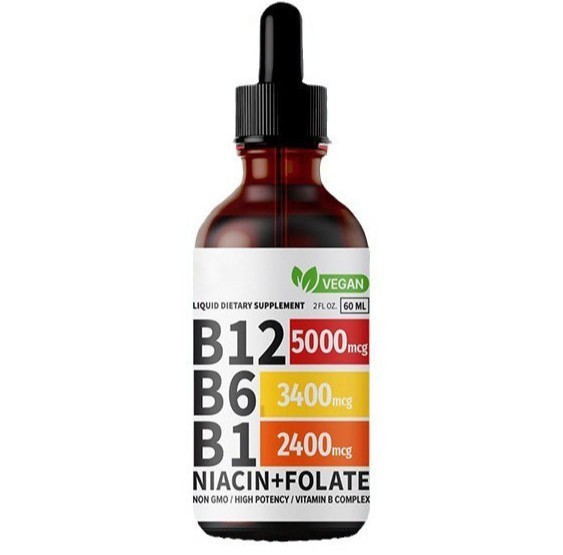 3/1x Vitamin B12 and B6 Liquid Drops, B12 Sublingual Vitamin B Complex Vitamin