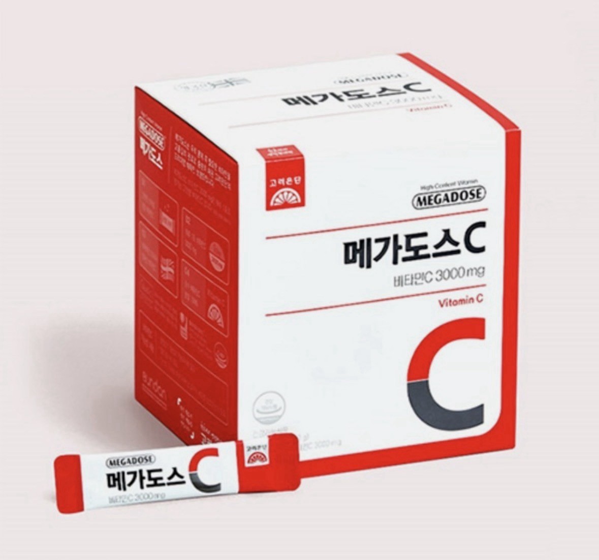 Korean Eundan Megadose C Vitamin C Powder 3000mg, 60 sticks, 180g, 1box