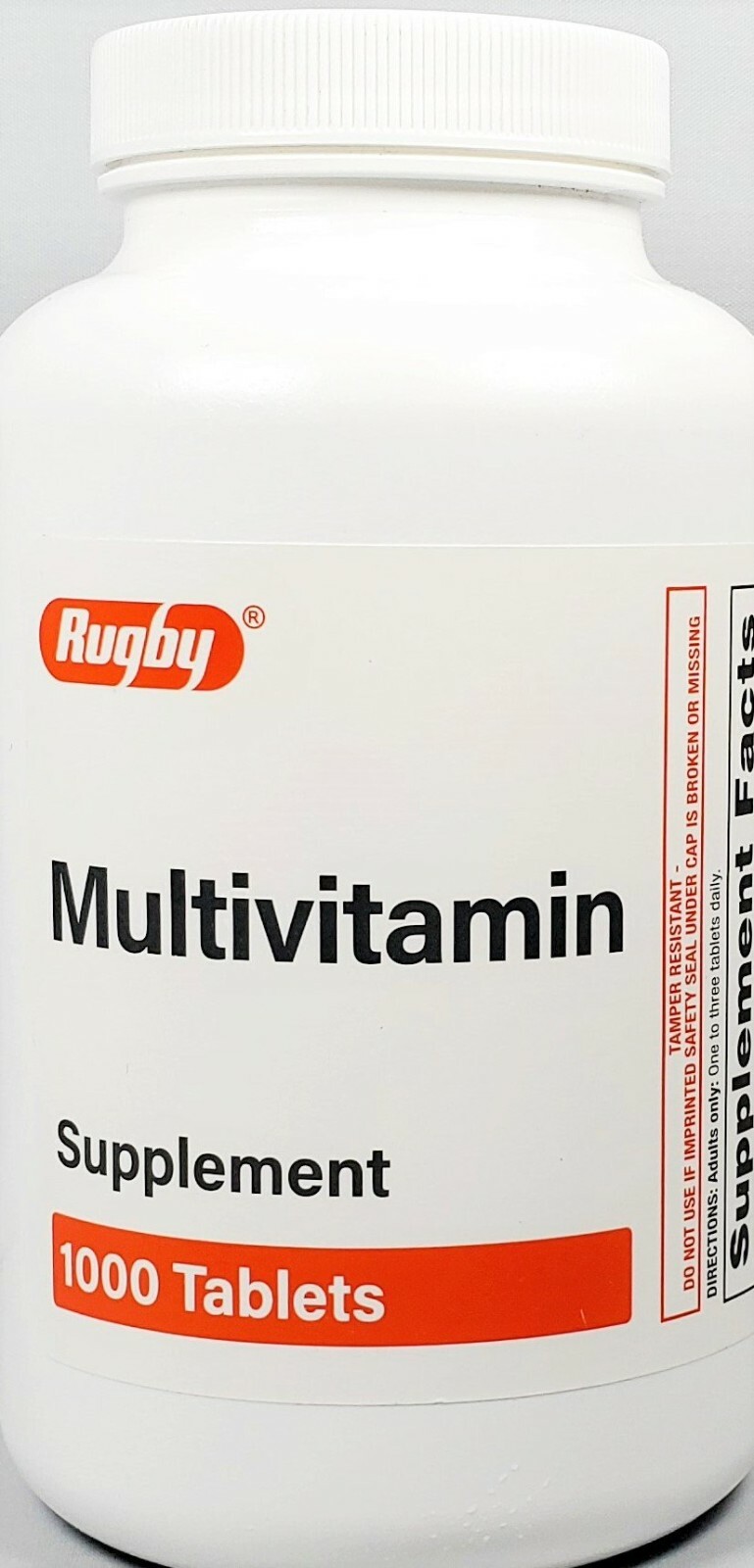 Rugby Multivitamin Vitamin Supplement 1000ct -Expiration Date 05-2026