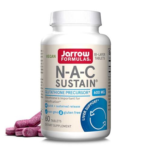 Jarrow Formulas N-A-C Sustain 600 mg, Dietary Supplement, Amino Acid Support for