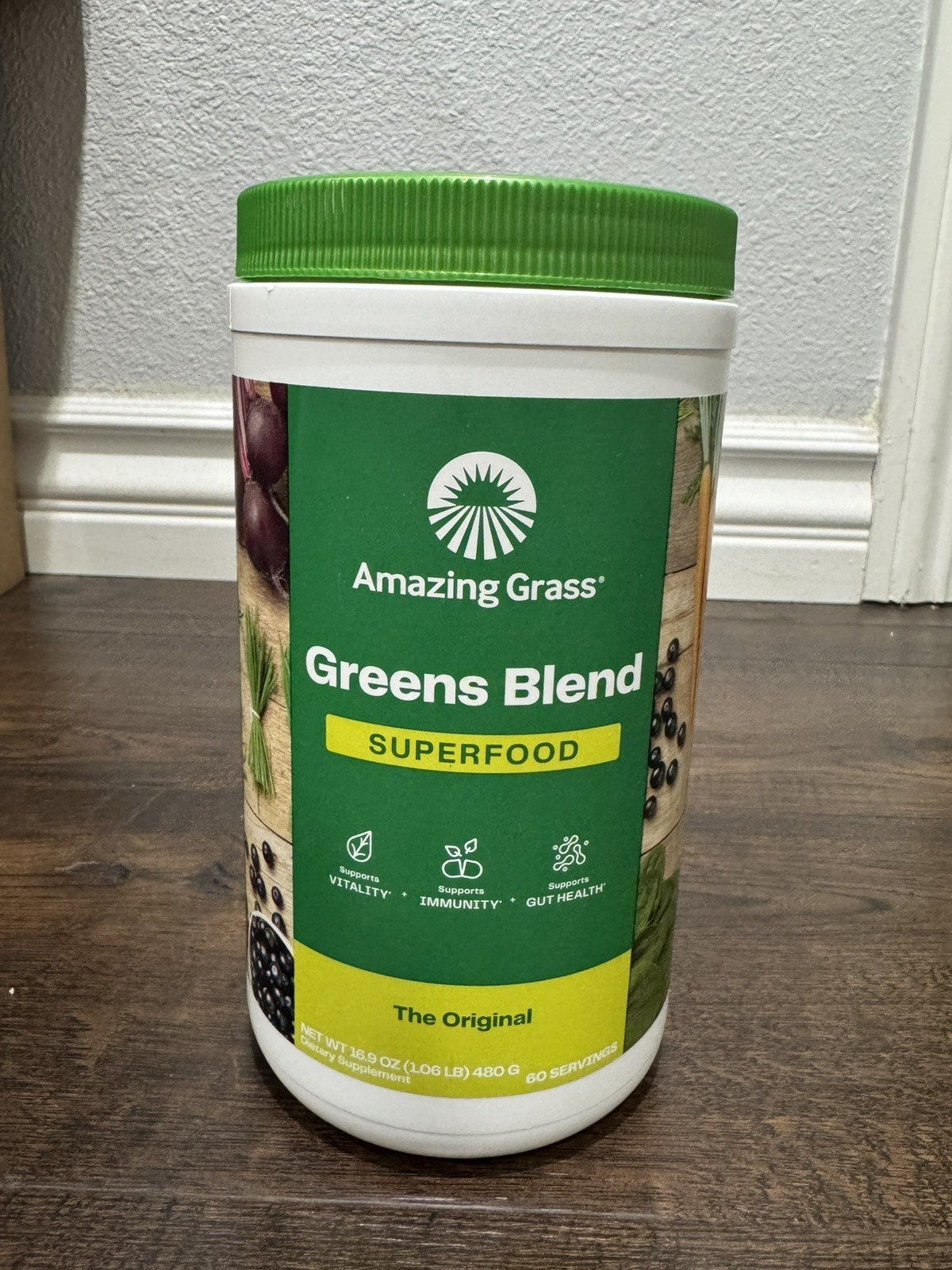 Amazing Grass Greens Blend Superfood The Original Powder 60 Servings EXP 10/2026