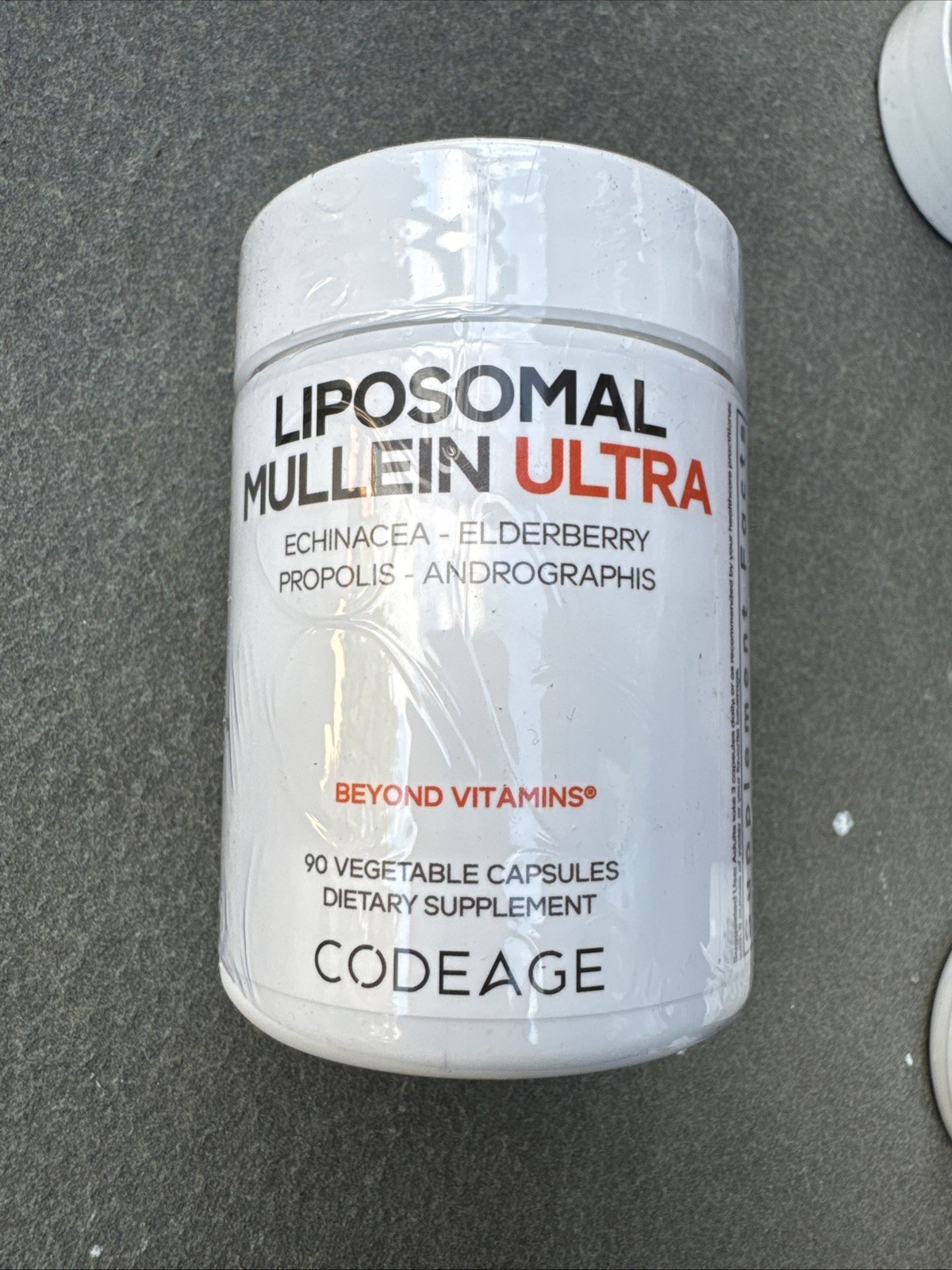 Codeage Liposomal Mullein Ultra Supplement, 30 Servings, Exp. 7/28 New Sealed