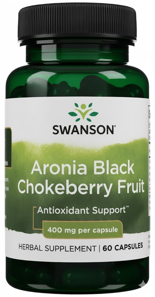 Aronia Black Chokeberry Fruit 400 mg, 60 Capsules