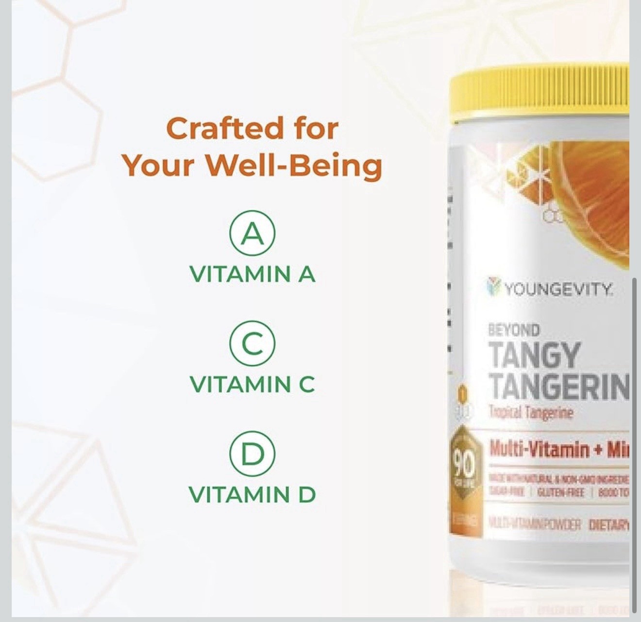 Youngevity Beyond Tangy Tangerine 2.5 Tropical Tangerine 90 Servings 2 Pack