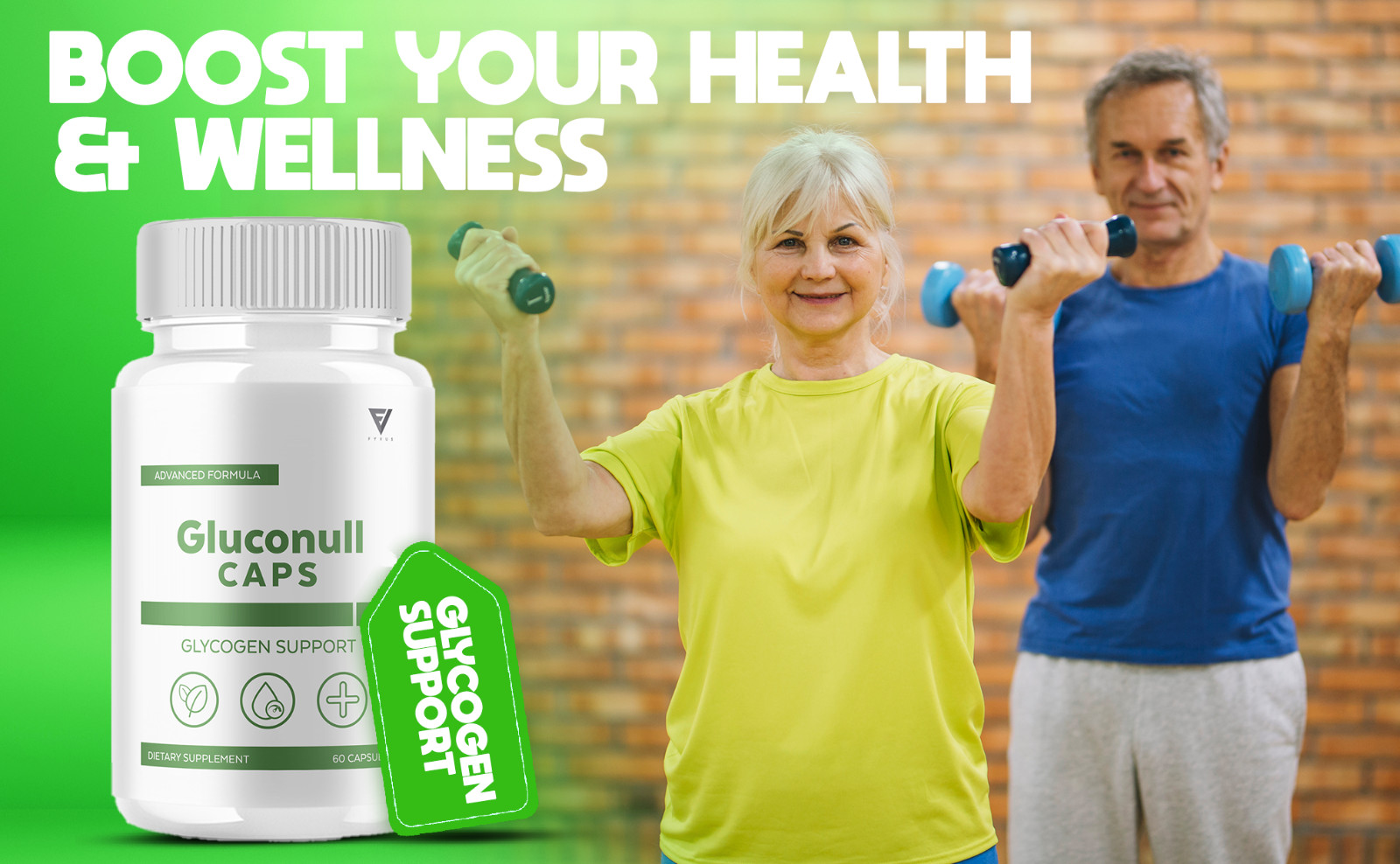 (3 Pack) Gluconull Caps Gluco Null Capsules for Glycogen Support (180 Capsules)