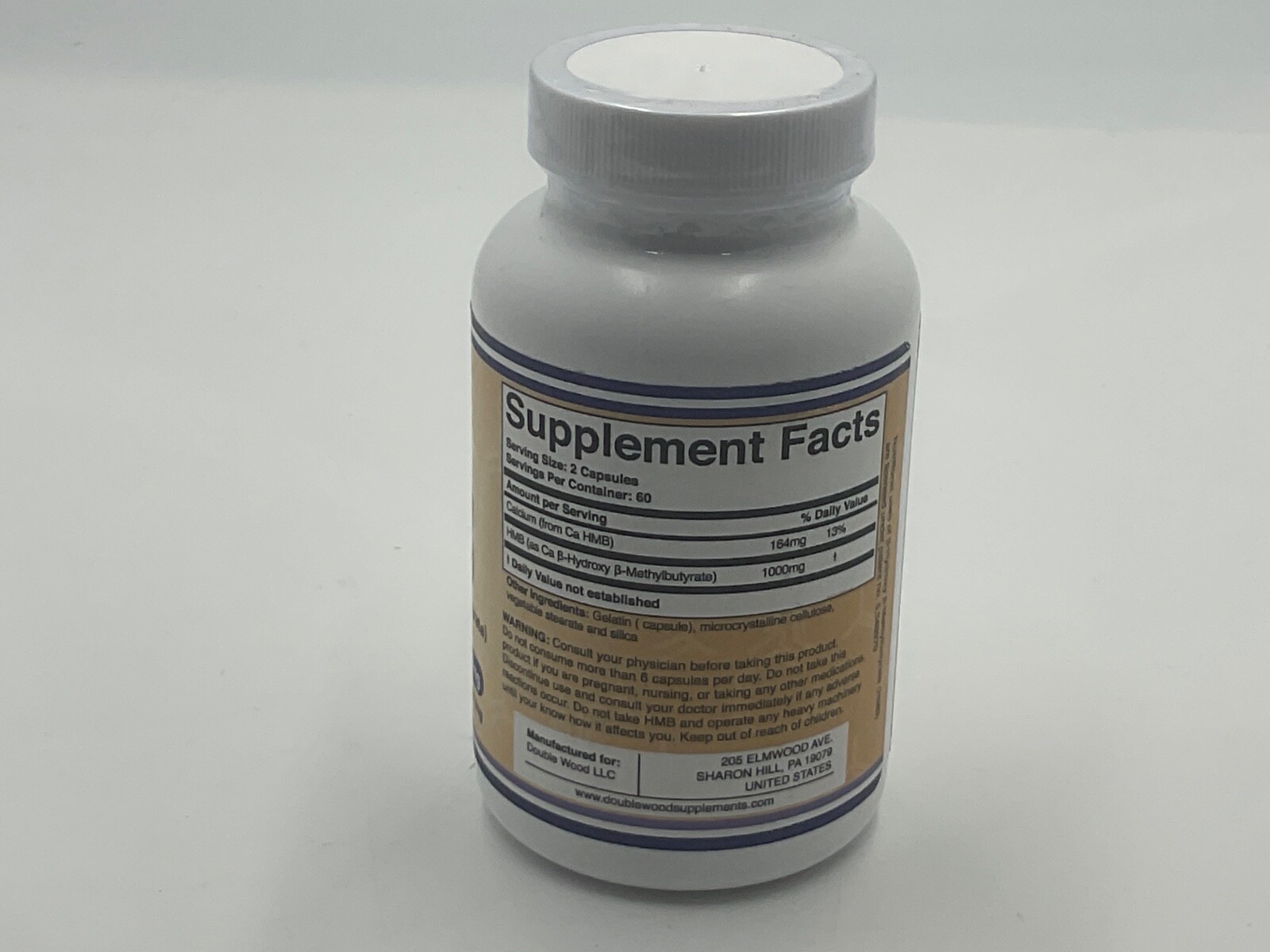 Double Wood Supplements HMB Supplement 120 caps Exp 12/25