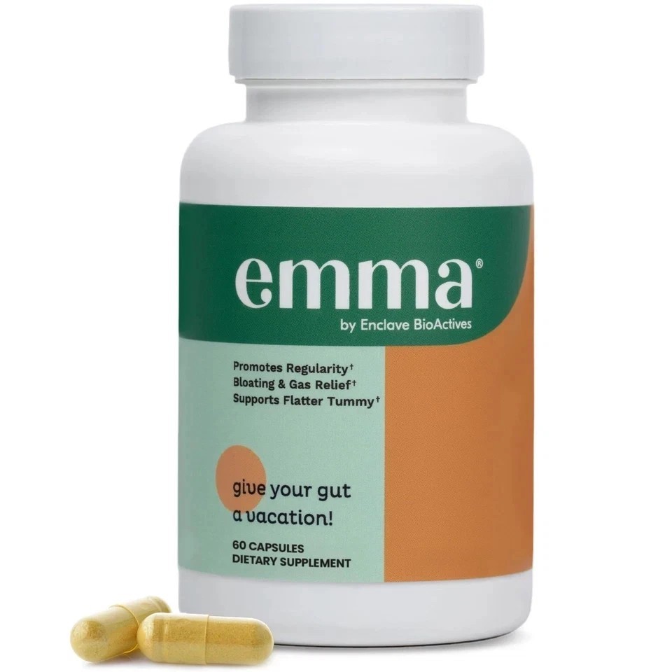 Emma Gut Health Doctors Endorsed supplemental 60 Capsules -Relief from Gas